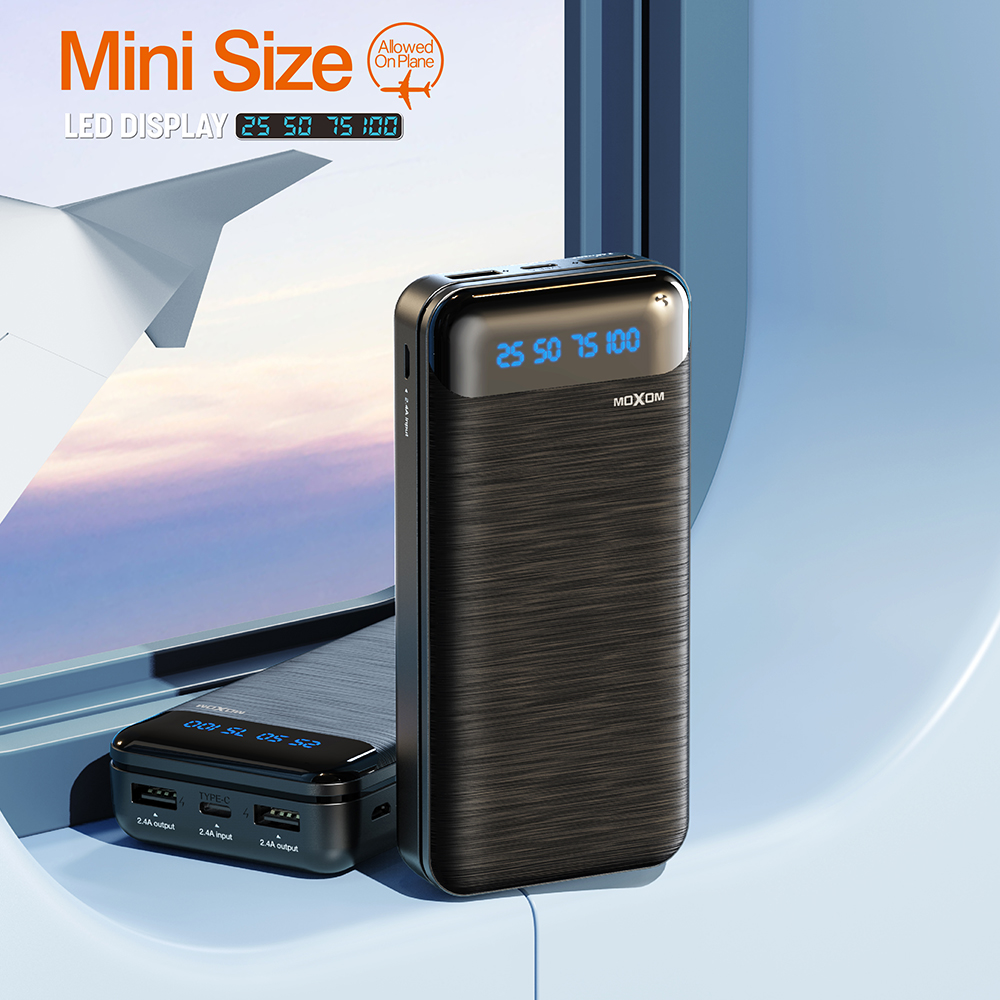 Power bank Moxom MX-PB42 QC22.5W+PD20W 20000mAh 2.4A crni-1