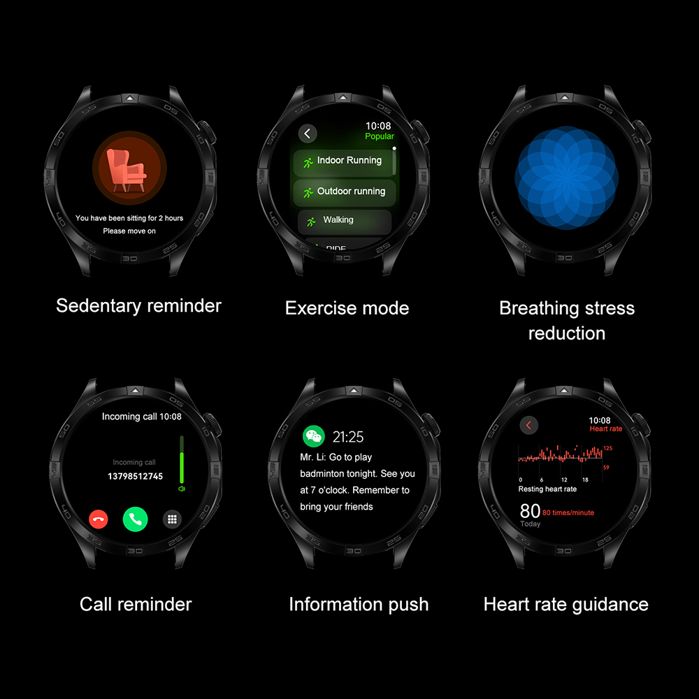 Smart Watch DT5 Mate crni (silikonska narukvica)-9