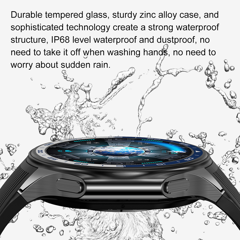 Smart watch DT Watch X crni (crna silikonska i braon kozna narukvica)-7