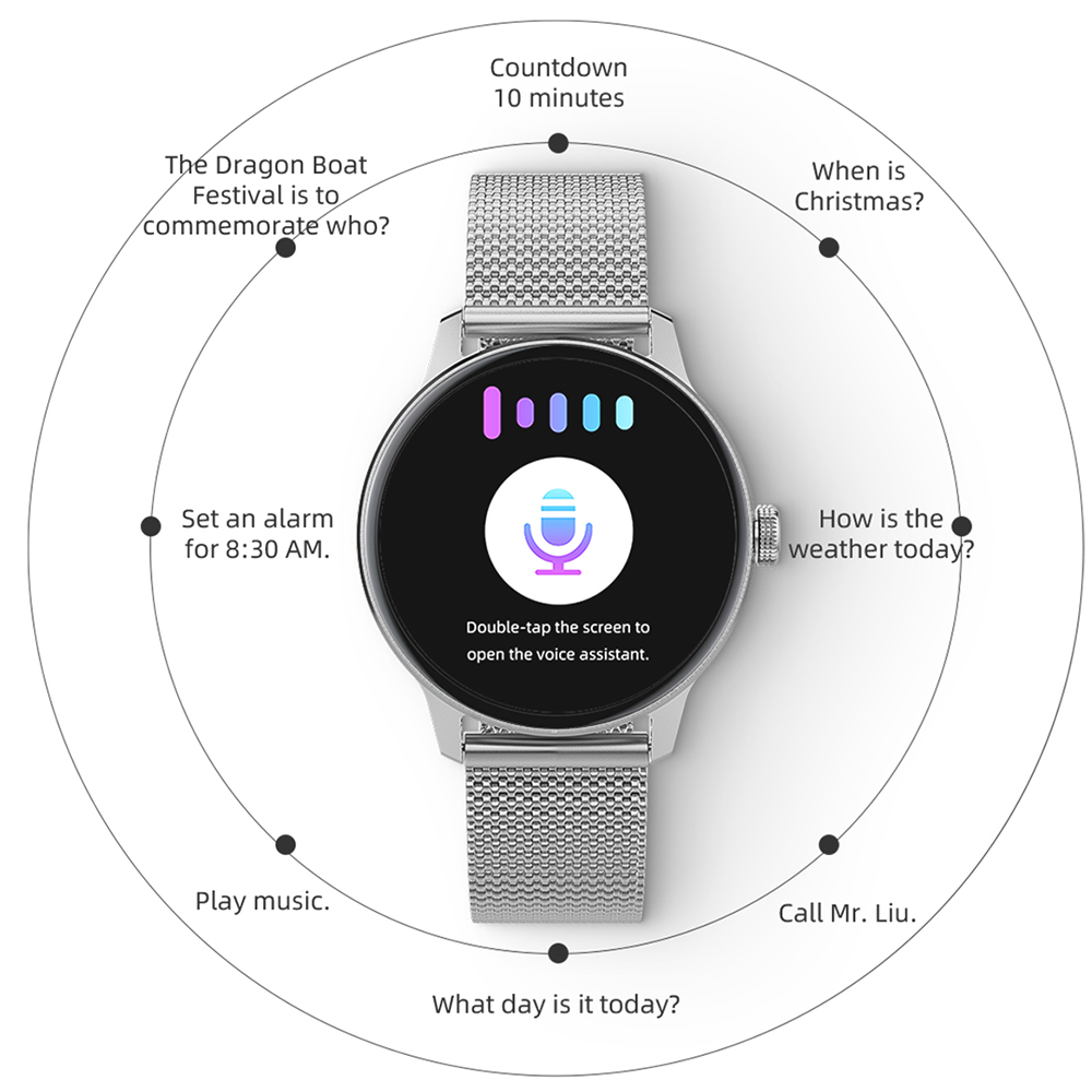 Smart watch OD9 zlatni (zlatna metalna i pink silikonska narukvica)-7